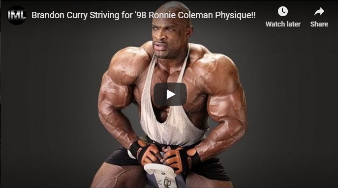 Brandon Curry Striving for ’98 Ronnie Coleman Physique!!