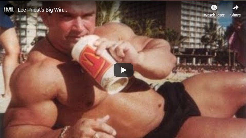 Lee Priest’s Big Win…