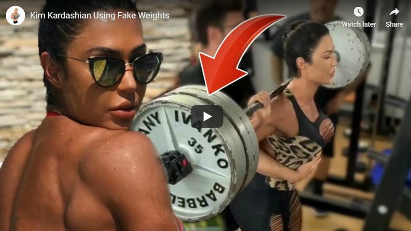 Kim Kardashian Using Fake Weights