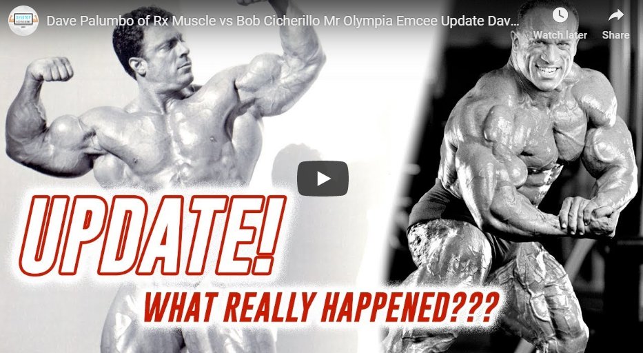 Dave Palumbo vs Bob Cicherillo Update Dave Speaks to Bob!