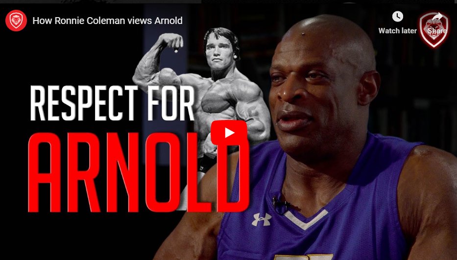 How Ronnie Coleman views Arnold Schwarzenegger
