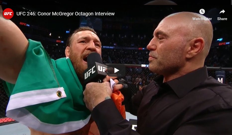 Connor McGregor Wins UFC 246 in 40 Seconds