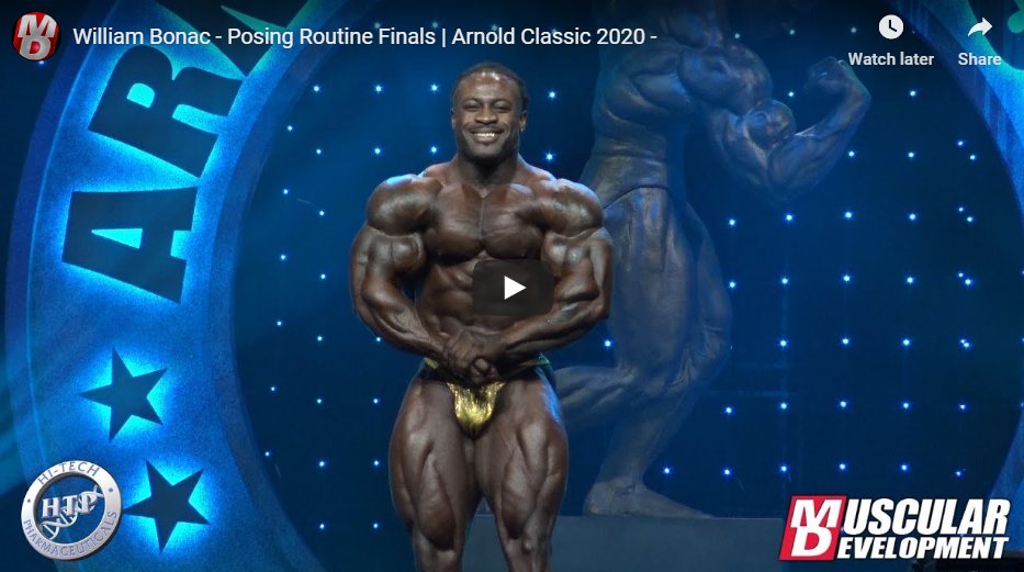 William Bonac Wins 2nd Arnold Classic! William Bonac Wins 2nd Arnold Classic!
