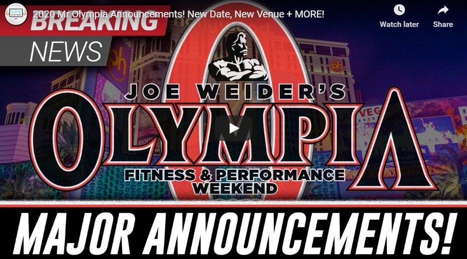 The Olympia Returns to The Las Vegas Strip! The Olympia Returns to The Las Vegas Strip!