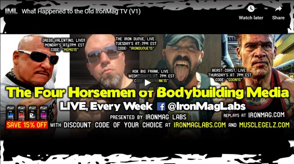 What Happened to the Old IronMag TV (V1) What Happened to the Old IronMag TV (V1)