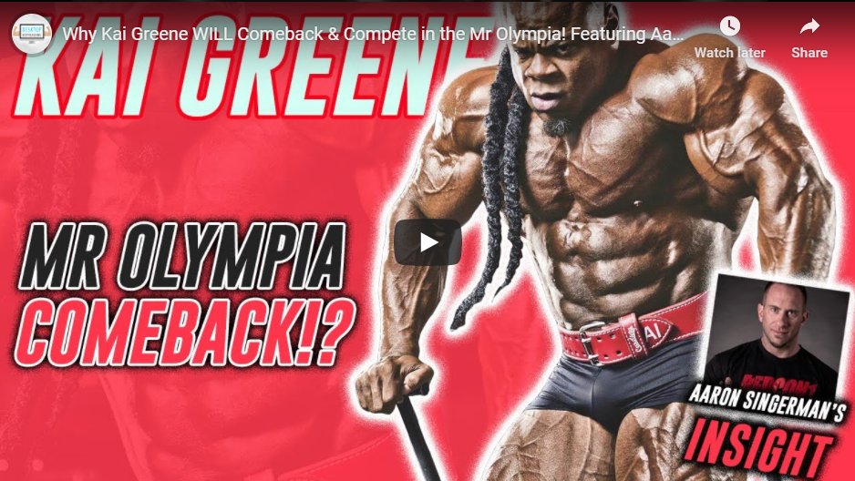WIll Kai Greene Compete at 2020 Olympia? WIll Kai Greene Compete at 2020 Olympia?