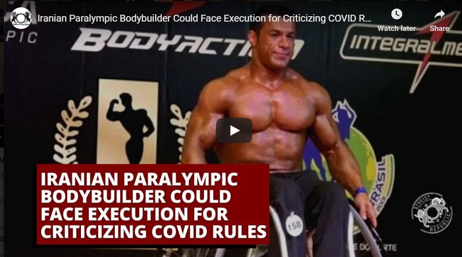 Iranian Bodybuilder Jailed for Questioning the Closure of Gyms