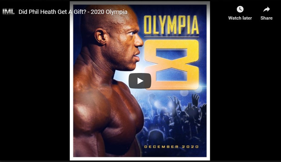 Did Phil Heath Get A Gift? – 2020 Olympia Did Phil Heath Get A Gift? – 2020 Olympia