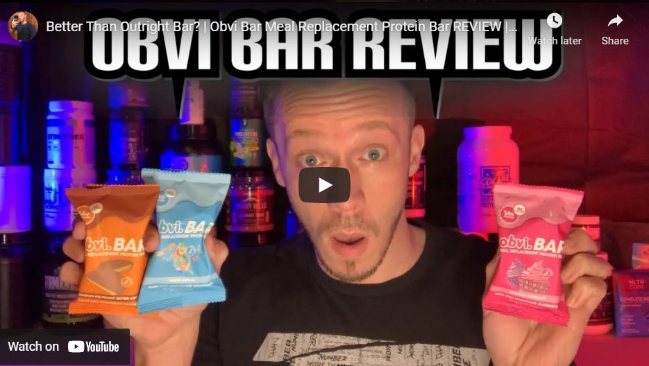 Obvi Meal Replacement Protein Bar: Father-Tested, Kid-Approved