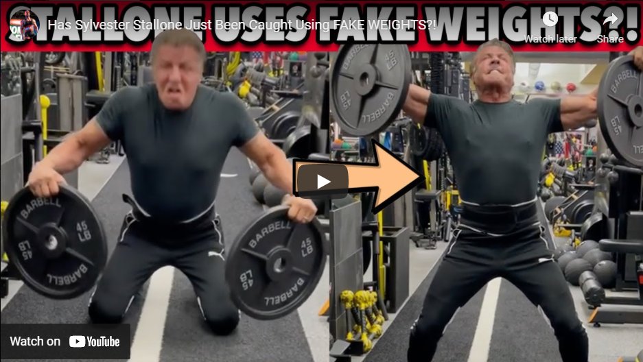 Sylvester Stallone Using Fake Weights? Sylvester Stallone Using Fake Weights?
