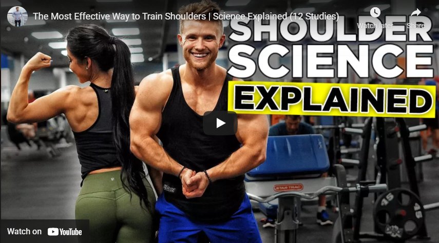 Are Machines Better for Shoulder Training?