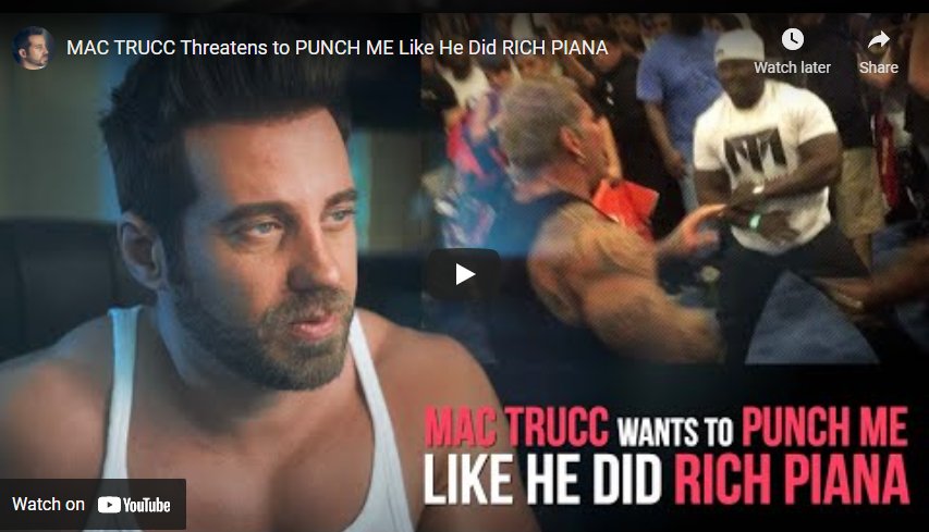 Mac Trucc Threatens to PUNCH ME Like He Did Rich Piana