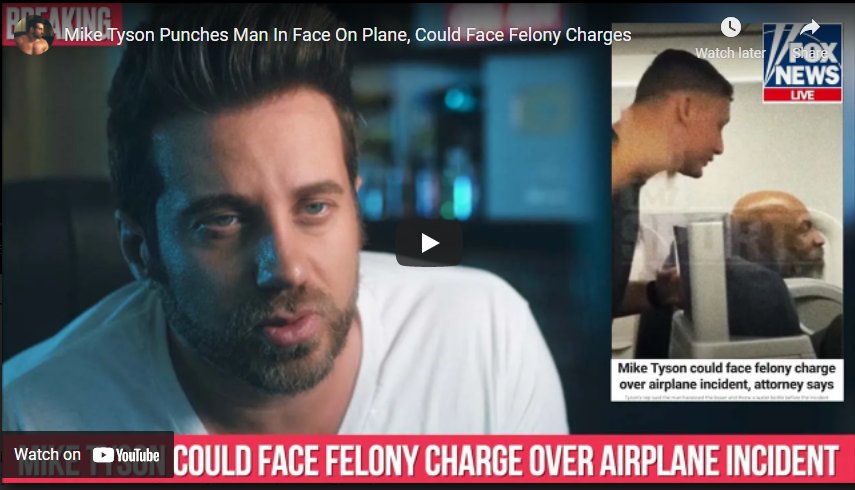 Mike Tyson Could Face FELONY CHARGE Over AIRPLANE Incident