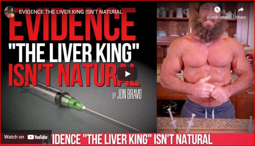 Evidence The Liver King Isn’t Natural