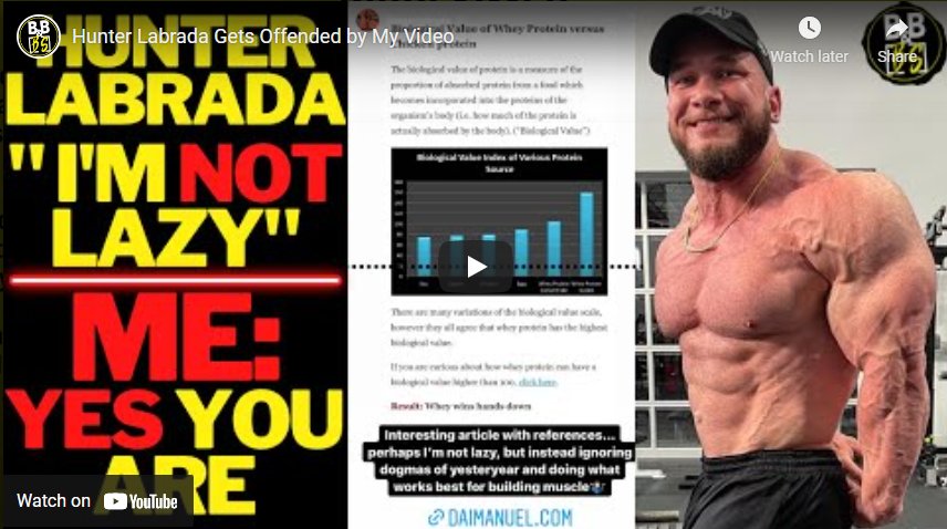 Nick Trigili Calls Hunter Labrada Lazy! Nick Trigili Calls Hunter Labrada Lazy!