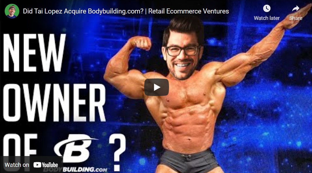 Can Tai Lopez Save Bodybuilding.com from Their Struggles? Can Tai Lopez Save Bodybuilding.com from Their Struggles?