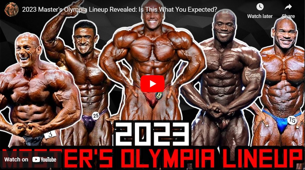 2023 Masters Olympia Invite List!